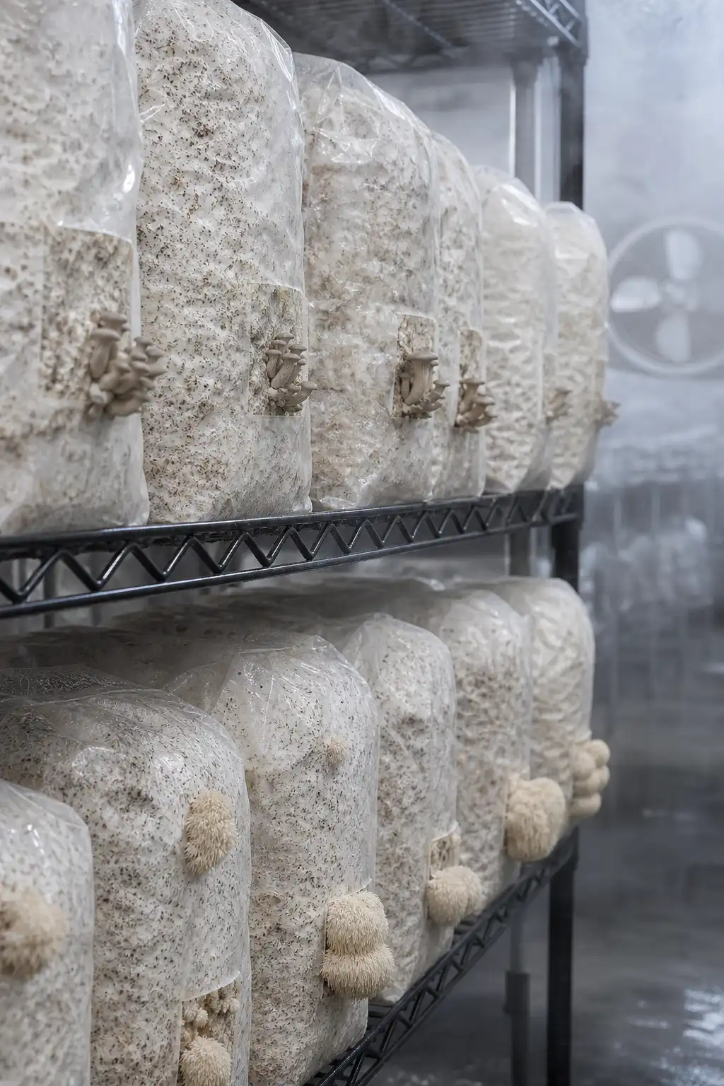 Original editorial image for mushroom pinning conditions: humidity, air, light, and timing