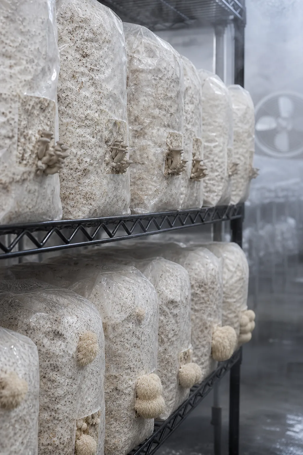 Original editorial image for mushroom pinning conditions: humidity, air, light, and timing