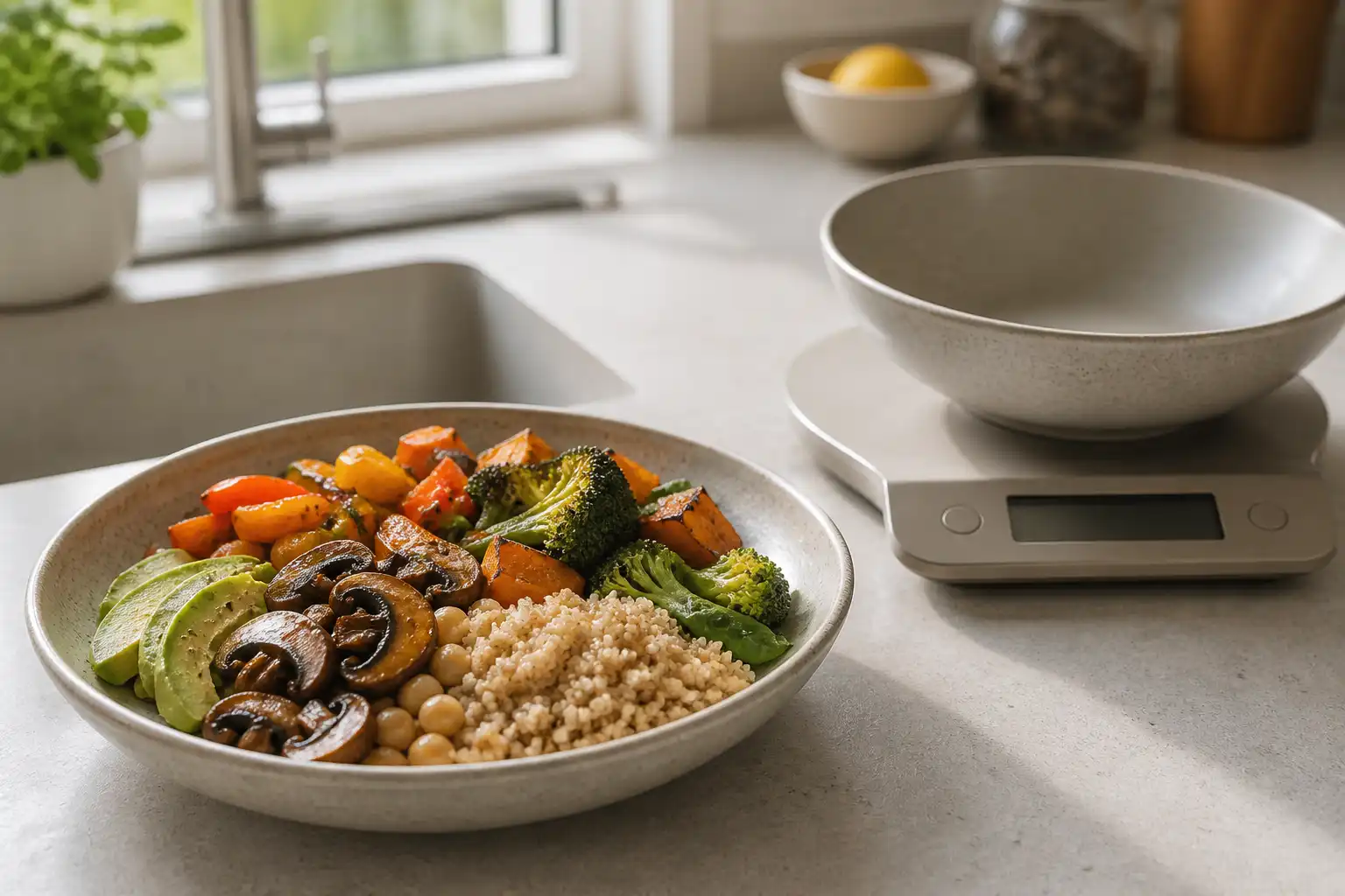 Original evidence-review editorial image for mushrooms for weight management: satiety, substitution, and evidence
